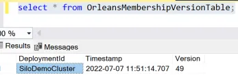 OrleansMembershipVersionTable