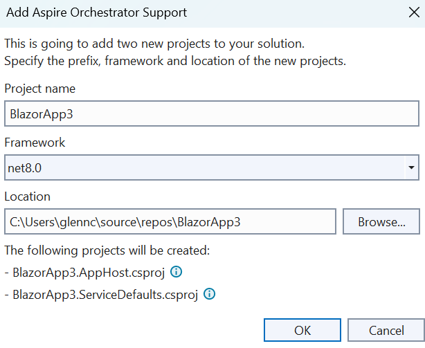 aspire .net 8 migration