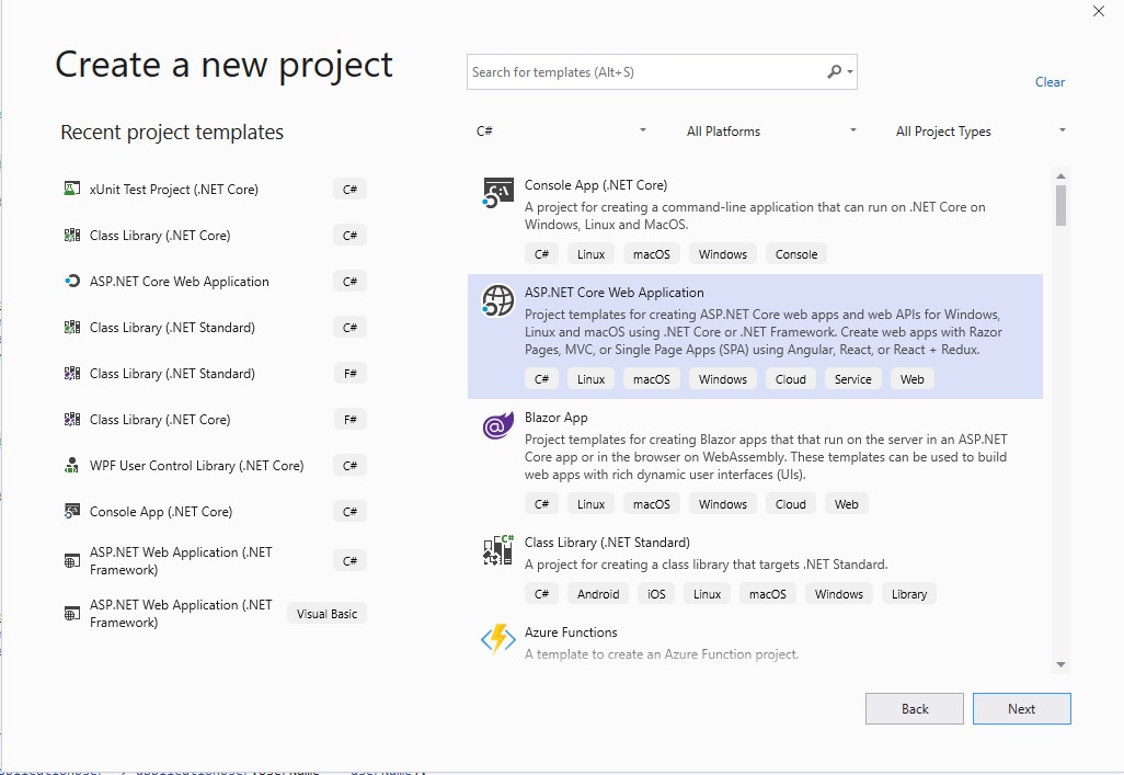 create project