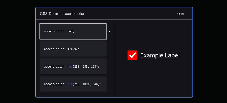 accent color