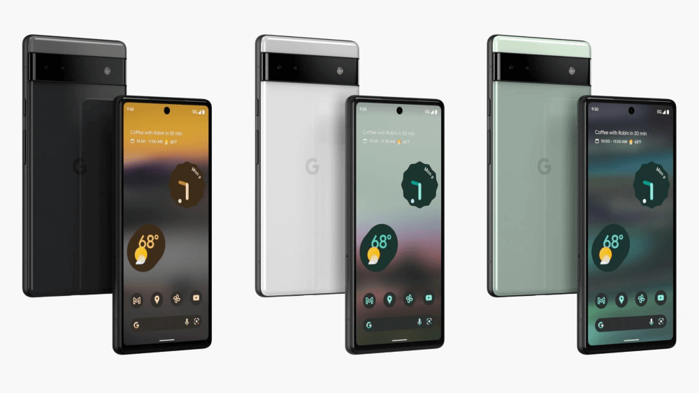 Google Pixel 6a цвета