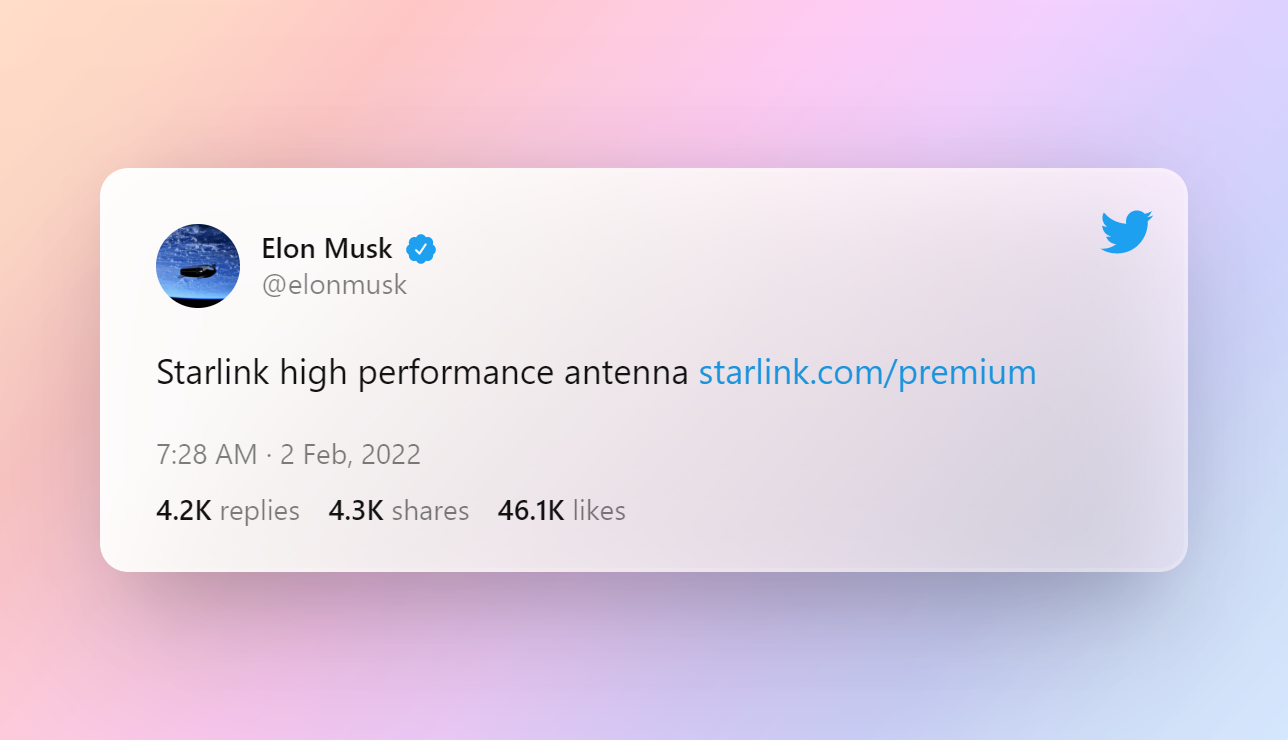 Илон Маск твиттер starlink