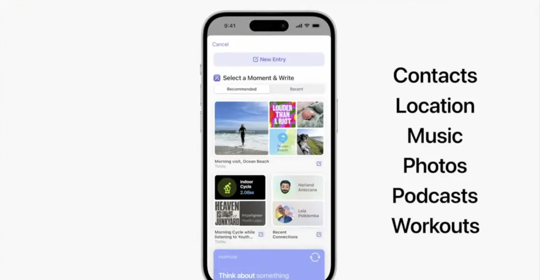 Дневник iOS 17