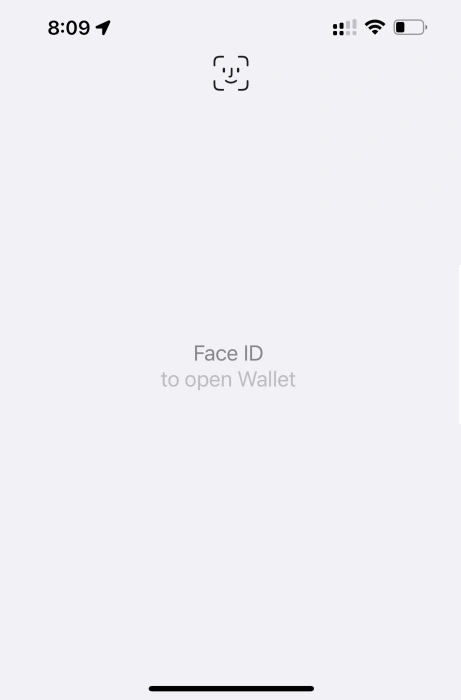 Новый экран разблокировки при оплате с помощью Apple Pay